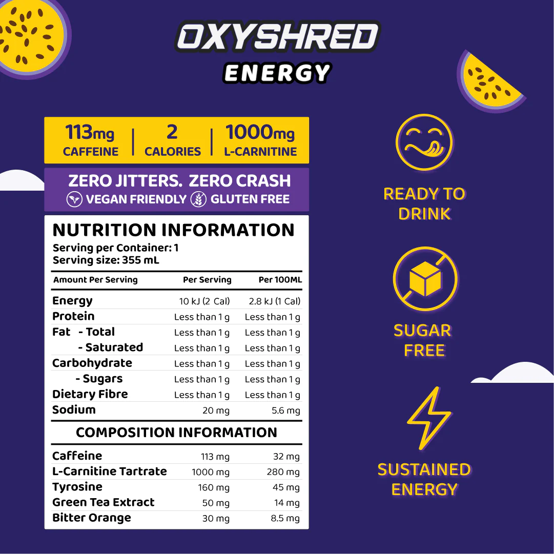 OxyShred Energy Drink RTD (12-Pack) - Image 3