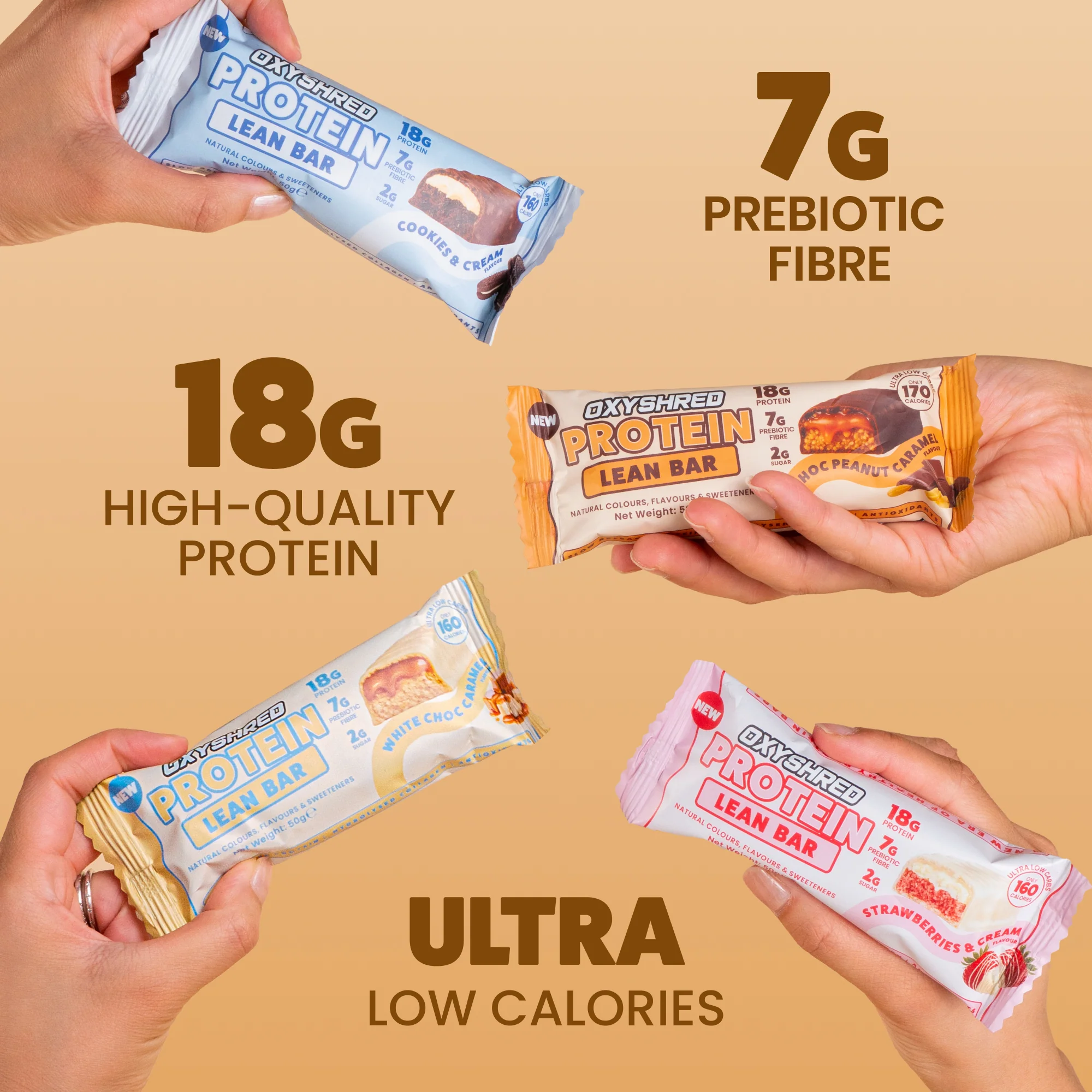 OxyShred Lean Protein Bars (12-Pack) - Image 3